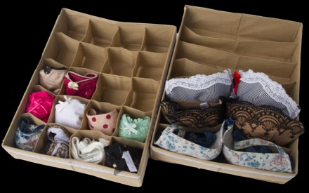 Комплект органайзеров из 2 шт., бежевый (116444). Київ. фото 1