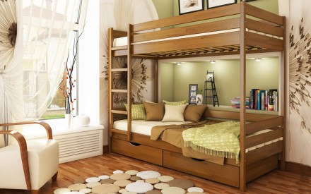 Кровать  с ящиками – стильная кровать для малышей и подростков от фабрики Венгер. . фото 4
