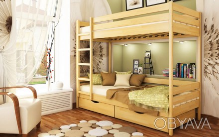 Кровать  с ящиками – стильная кровать для малышей и подростков от фабрики Венгер. . фото 1