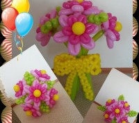Цветы из воздушных шаров 
Сделайте незабываемым Ваш праздник 
Цветы от 8 грн 
. . фото 10