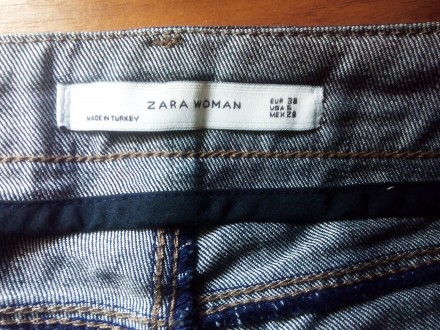 Джинси Zara women,оригінал. Матеріал: 100% котон.Розмір: eur 38. usa 6. Ідеальни. . фото 6