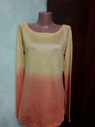 легкий свитерок желто-оранжевого цвета, ткань износостойкая, легко стирается.Раз. . фото 2
