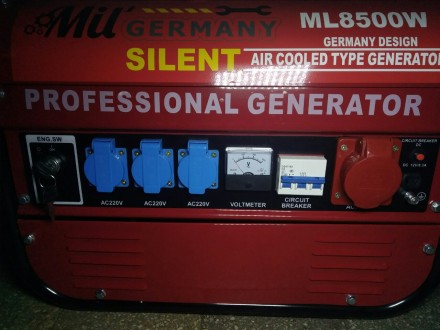 Генератор бензиновый MIL GERMANY PT8500W 3х фазный
Генератор бензиновый MIL GER. . фото 3