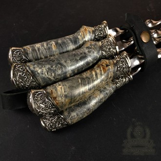 Комплект шампуров ручной работы "Престиж"

Количество: 6 штук, твердая нержаве. . фото 4