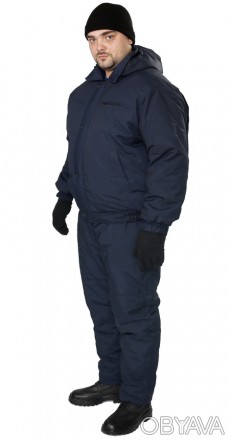 Утепленая куртка рабочая мужская  с центральной застежкой на молнию и ветрозащит. . фото 1