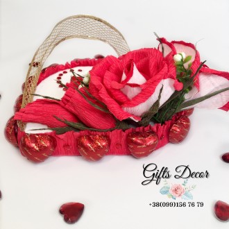 Подарок из конфет для любимой с розами "ОСИРИЯ"
❤️ Как выразить без слов свою л. . фото 6