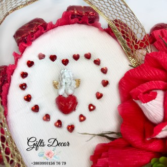 Подарок из конфет для любимой с розами "ОСИРИЯ"
❤️ Как выразить без слов свою л. . фото 3