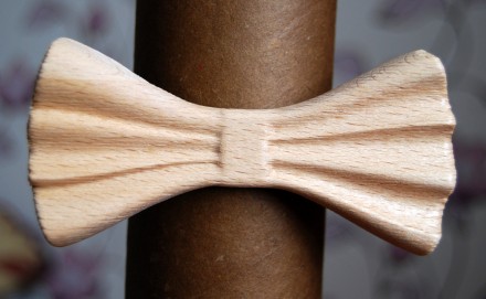 Деревянная бабочка галстук 3D Альбинос ручной работы, серия Зиррикот Галстук баб. . фото 3