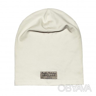Дизайнерская белая шапочка отлично подойдет для гардероба Вашего малыша. Качеств. . фото 1