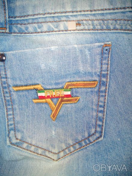 Модные, очень оригинальные джинсы FRJ в идеальном состоянии (практически новые),. . фото 1