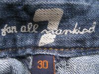 джинсы 7 seven размеры 30, 31 
Замеры размера 30:
объем талии 76см
длина по в. . фото 9