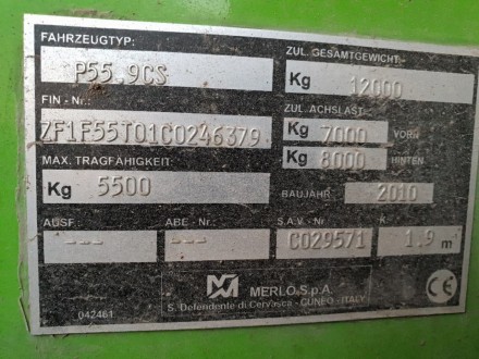 Merlo P 55.9 CS

Год производства: 2010
Наработка: 5000 м/ч
Грузоподъемность. . фото 12