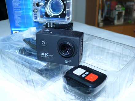 Экшен камера V60S RF 4K, WiFi, вес 60 гр, 2 дюйма ЖК-дисплей , 320 х 240 пикселе. . фото 8