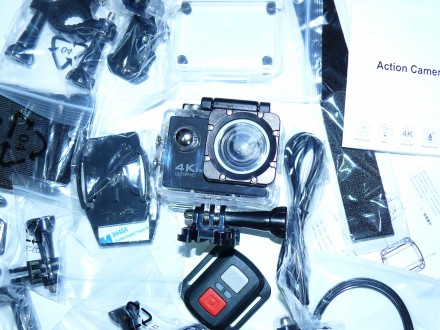 Экшен камера V60S RF 4K, WiFi, вес 60 гр, 2 дюйма ЖК-дисплей , 320 х 240 пикселе. . фото 12
