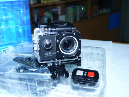 Экшен камера V60S RF 4K, WiFi, вес 60 гр, 2 дюйма ЖК-дисплей , 320 х 240 пикселе. . фото 5