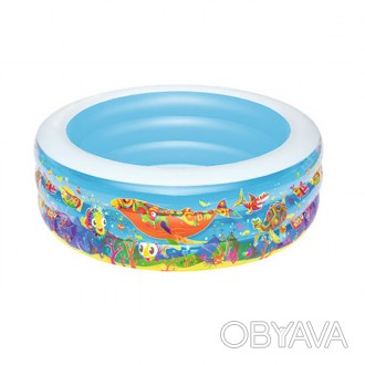 
Надувной бассейн Bestway "Подводный мир" для взрослых и детей от 6 лет. Изготов. . фото 1