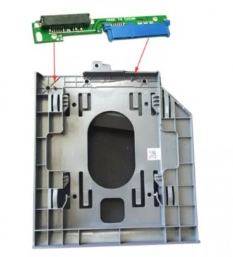 Переходник для установки на заглушку оптического привода дополнительного SSD или. . фото 6