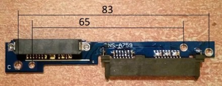 Переходник для установки на заглушку оптического привода дополнительного SSD или. . фото 3
