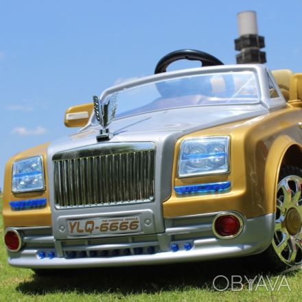 Детский электромобиль Rolls-Royce Ghost 6666:

1 x Аккумулятор 12V / 7A или 2x. . фото 1