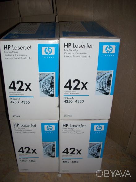 Картридж Q5942x новый оригинал 
Для принтеров HP Laser Jet модели 4250 и 4350 
. . фото 1