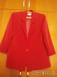 Продам женский красный пиджак, состояние очень хорошее, как новый, одевался всег. . фото 2