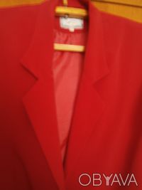 Продам женский красный пиджак, состояние очень хорошее, как новый, одевался всег. . фото 4