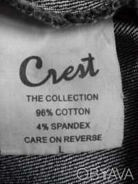 Куртка джинсова Crest THE COLLECTION коротка, жіноча, нова.
Розмір:46/48.
Довж. . фото 5