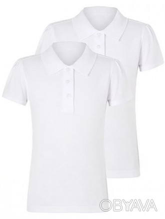 Школьная рубашка - поло George (Англия).

Размер: 128/135(8-9лет), 135/140(9-1. . фото 1
