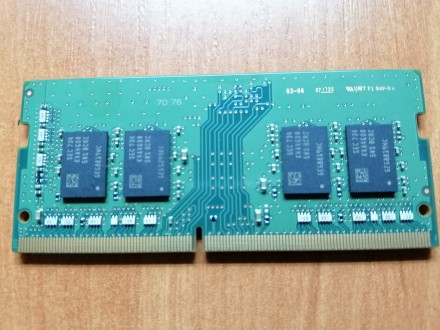Память SODIMM для ноутбука, производитель SAMSUNG DDR4-2400 4096MB PC4-19200 4GB. . фото 4