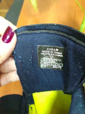 Кроссовки Zara,для мальчишки, размер 37. . фото 5