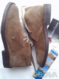 Туфли- ботинки натур коричневая замша, привезены из Италии для себя; известная ф. . фото 2