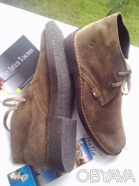 Туфли- ботинки натур коричневая замша, привезены из Италии для себя; известная ф. . фото 4