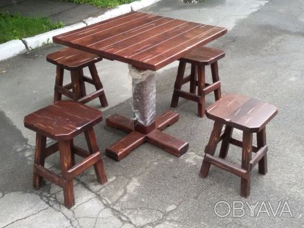 Продам бу столы и стулья для заведений общественного питания. Комплект мебели из. . фото 1