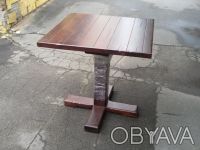 Продам бу столы для кофейни, общепита. Столы бу для кафе темно-коричневого цвета. . фото 4