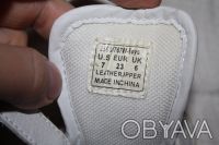Кроссовки U.S. POLO ASSN кожаные белого цвета на липучках в отличном состоянии. . . фото 6