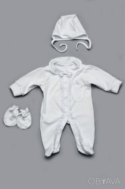 Можете заказать Комплект на выписку для новорожденных белый (для мальчика) на на. . фото 1