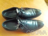 Мужские кожанные туфли чёрного цвета,классика,42 размер,состояние новых,обули па. . фото 5