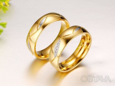 Материал ювелирный сплав Цена указана за одно кольцо
Покрытие золото 18 К
Вставк. . фото 1