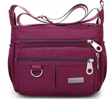 Сумка женская бордовая нейлоновая код 3-408. Запорожье. фото 1