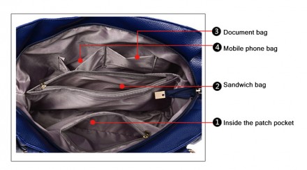 Материал экологическая кожа, застегивается на молнию
Внутри сумки два отдела, пе. . фото 3