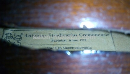 (01\0362) Редчайшая скрипка 3\4 Antonius Stradivarius Cremonsis Производитель: Ч. . фото 8