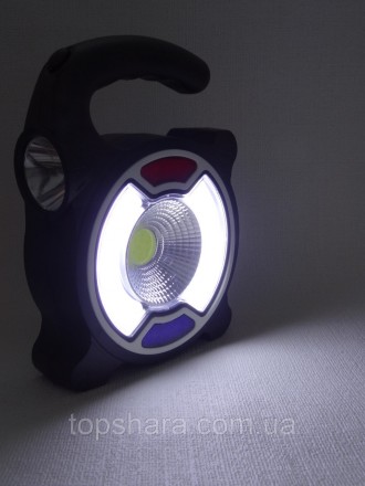 Опис
Мощный перезаряжаемый прожектор с несколькими светодиодными фонарями.
Бол. . фото 7