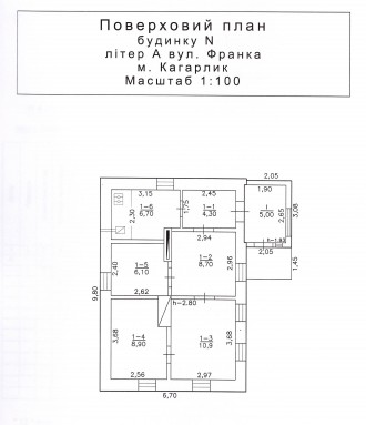 Продам дом в Кагарлыке 62 м кв, деревянный, обложенный кирпичом. Общая площадь у. . фото 3