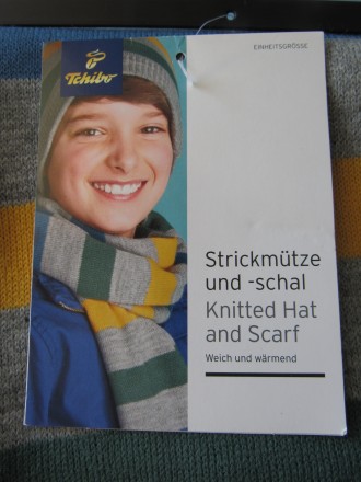 Новый комплект шапка+ шарф "TCM Tchibo" Германия   состав 95% хлонок, 5% эластан. . фото 3