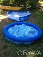 бассейн каркасный, надувной ремонт любой сложности,замена надувного круга ,днище. . фото 2