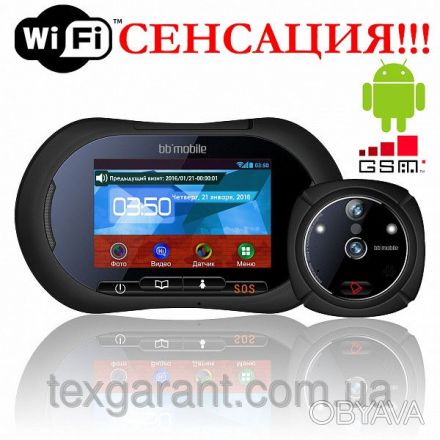 Дверной bb-mobile видео WiFi ГлазОК с GSM на Android (черный, 3.7") ― долгожданн. . фото 1