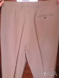 Продам б/у классические мужские летние брюки ТМ "New World" (Турция) бежево-серо. . фото 5