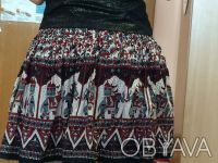 Красивая, оригинальная Индийская юбка с подкладкой. Идеальное состояние. Подойде. . фото 5