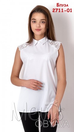 В магазині Стрекоза:

Блуза для дівчинки підлітка білого кольору  ТM Mеvis  ар. . фото 1