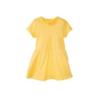 Плаття жовте однотонне. Матеріал 100 % бавовона. Розміри 86,92,98,104,110,116.. . фото 3